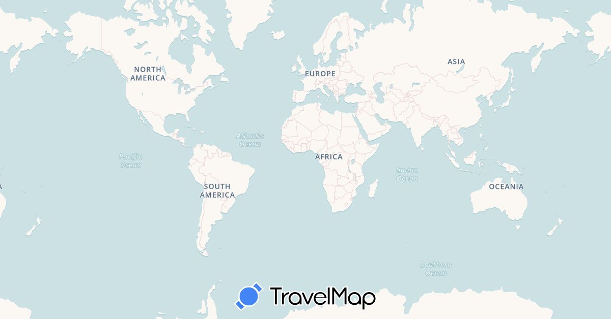 TravelMap itinerary: driving, bus, plane, taxi in Switzerland, Egypt (Africa, Europe)